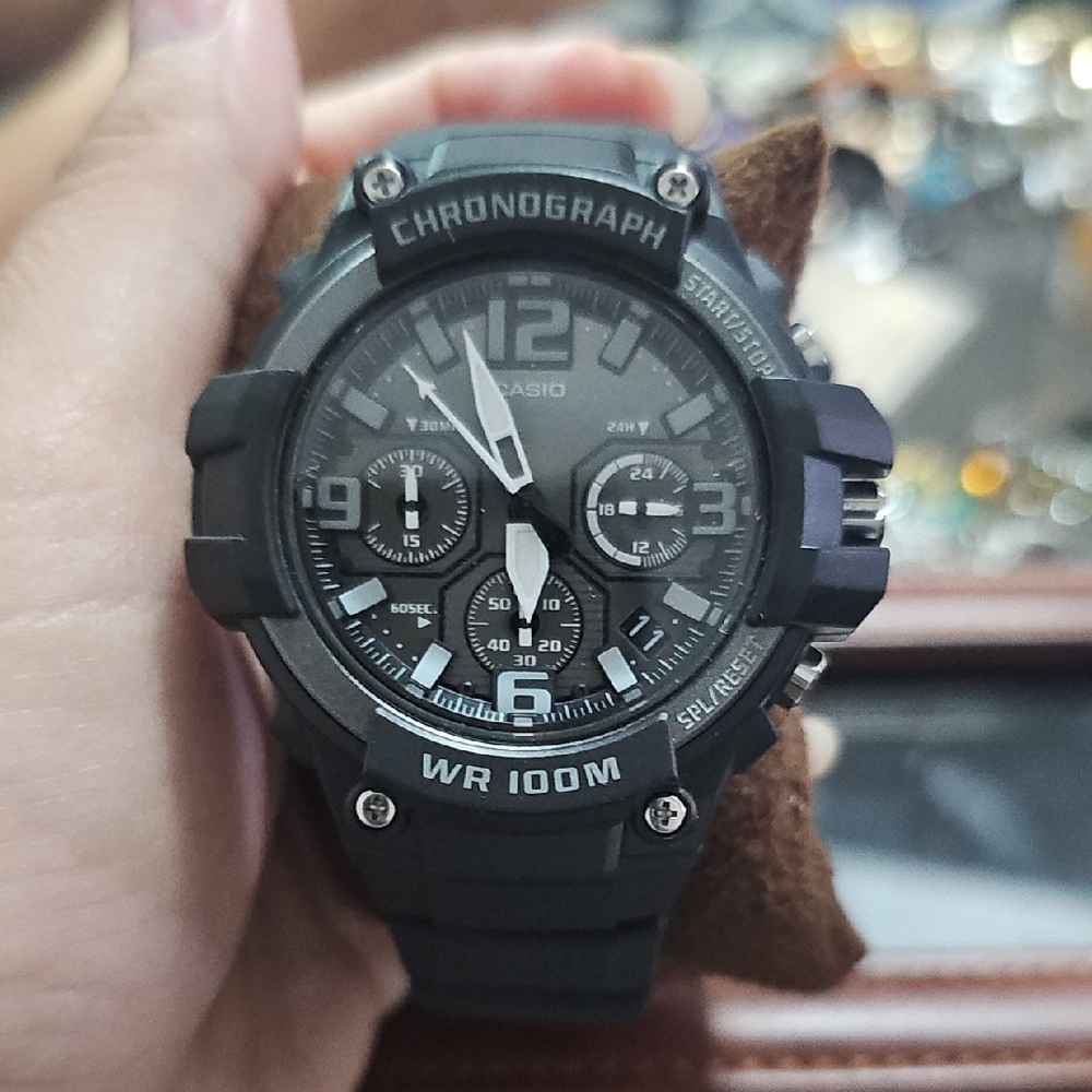 Casio Black and Gray Chronograph Watch